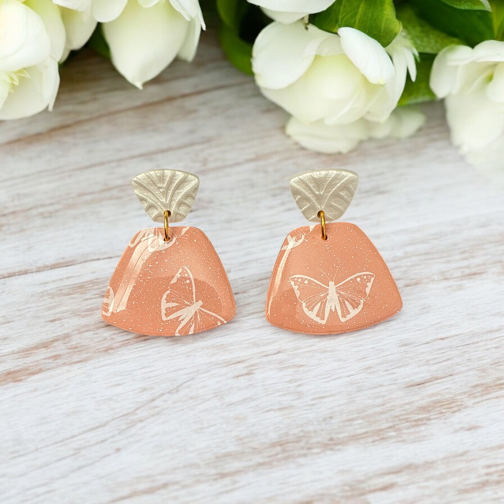 Peach Butterflies