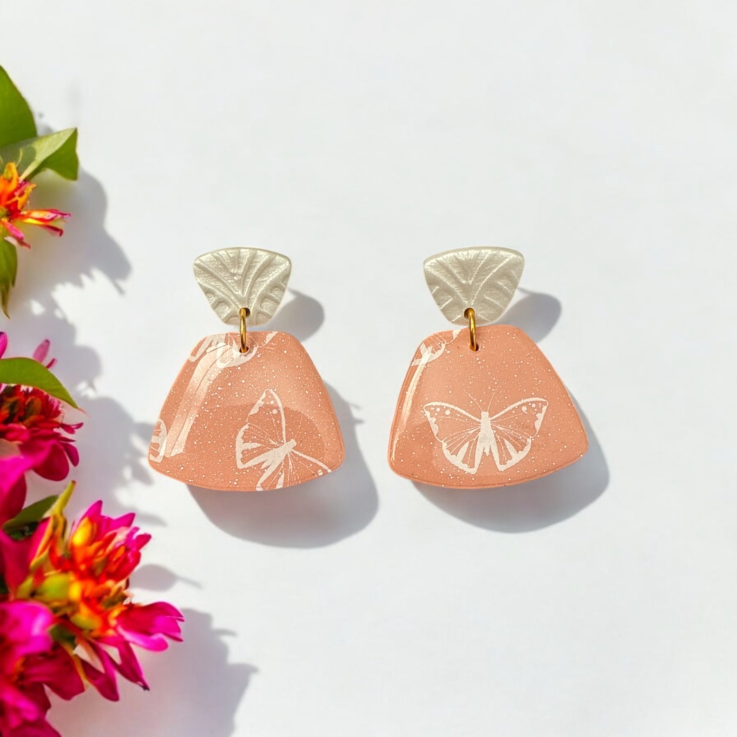Peach Butterflies